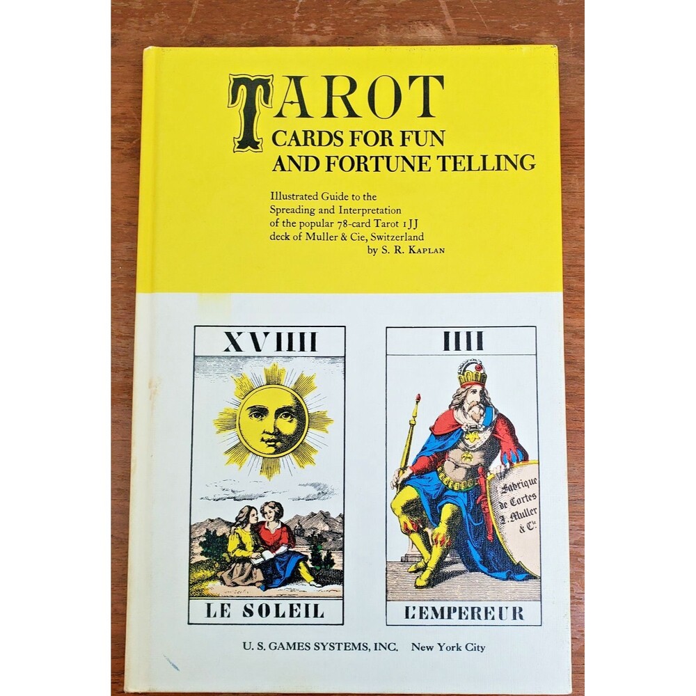 Tarot Cards for Fun & Fortune Telling Book Kaplan Illustrated 1975 Book Only HC